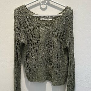 Women's Olive Knit Sweater